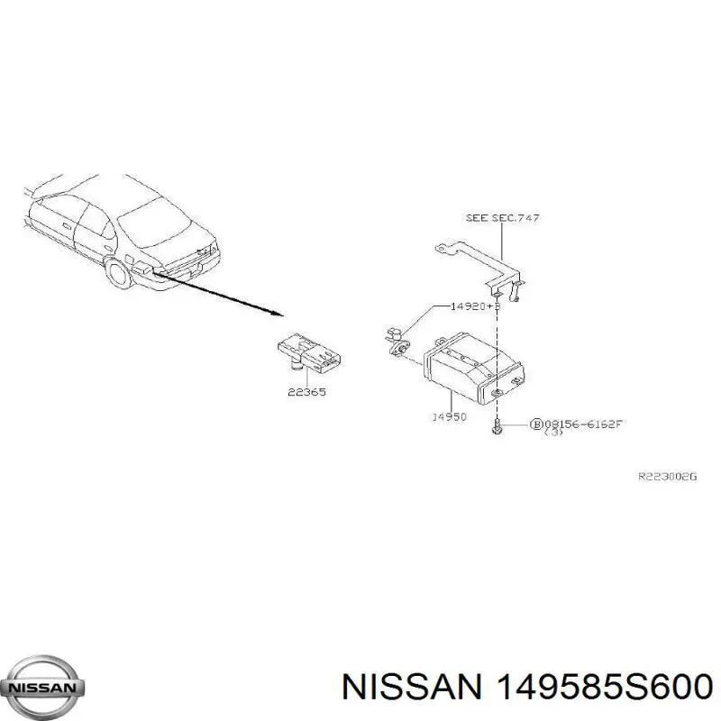 Купити 149585S600 Nissan/Infiniti 