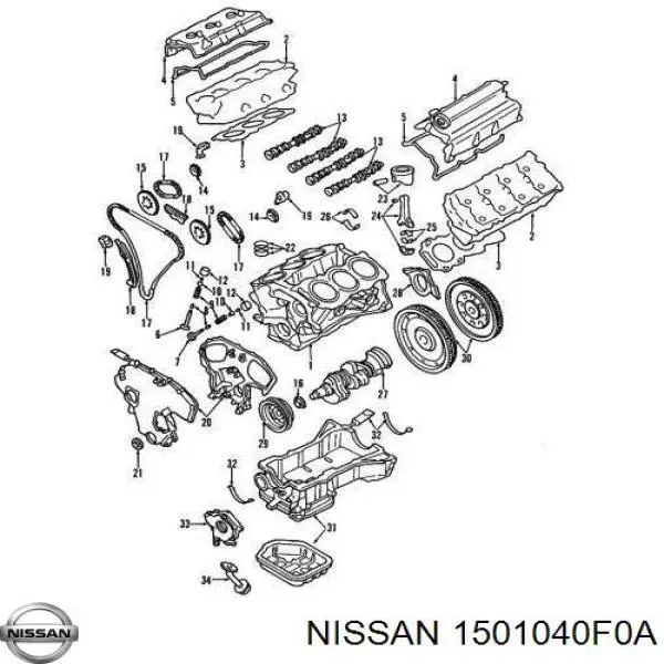 Насос масляний Nissan Terrano 2 (R20) (Нісан Террано)