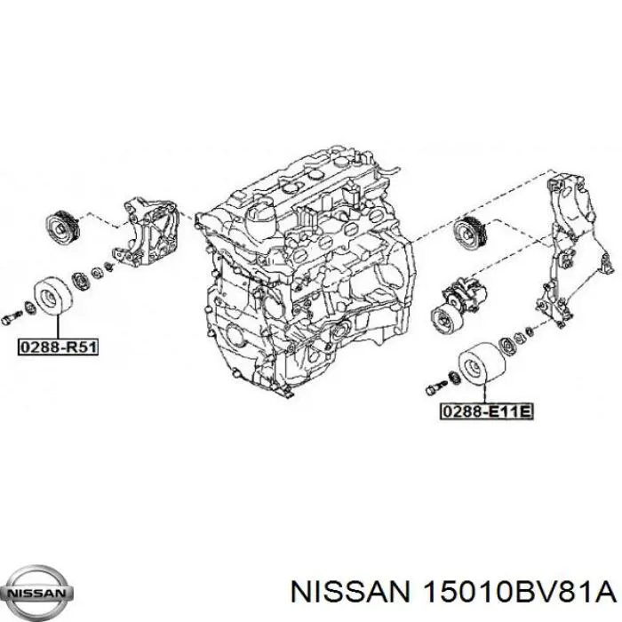 15010BV81A Nissan/Infiniti Масляний насос двигуна