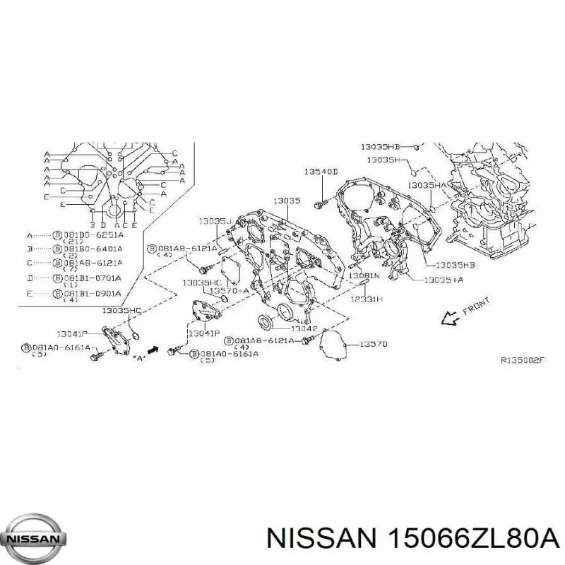  15066ZL80A Nissan