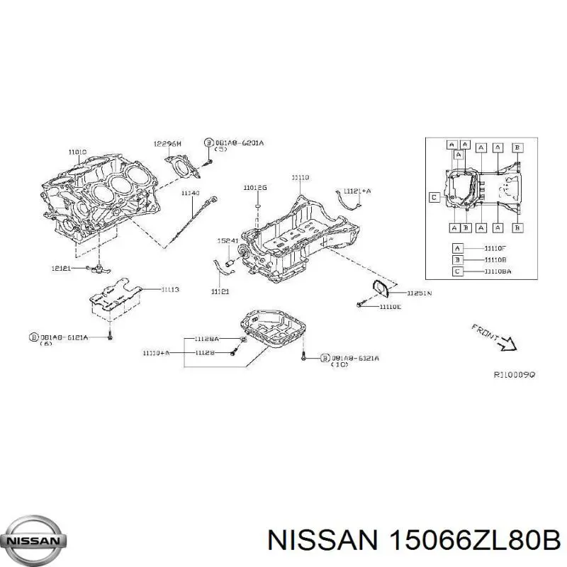 Прокладка масляного насосу 15066ZL80B Nissan/Infiniti