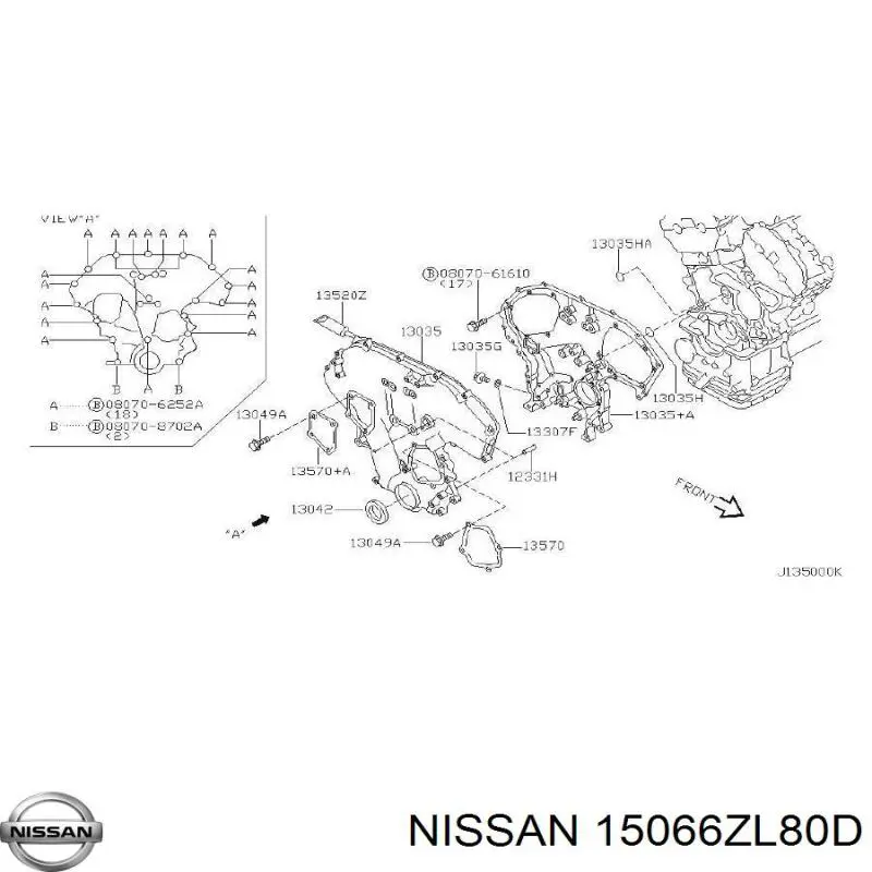Купити 15066ZL80D Nissan/Infiniti 