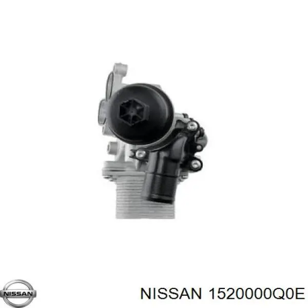 1520000Q0E Nissan радіатор масляний (холодильник, під фільтром)