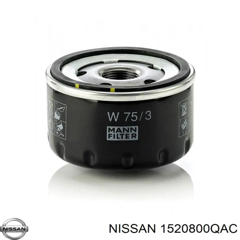1520800QAC Nissan фільтр масляний