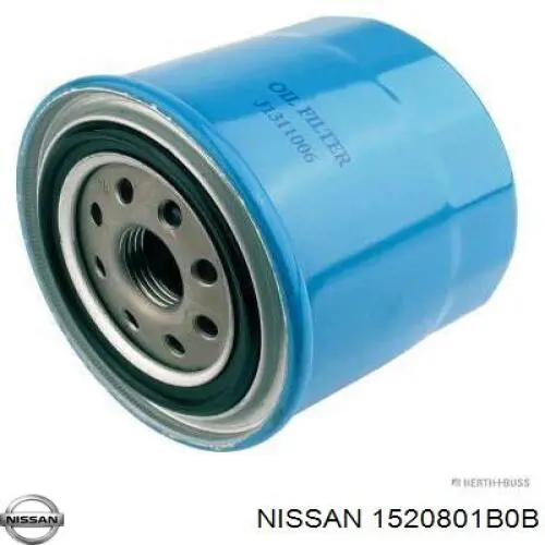 Масляний фільтр двигуна Nissan/Infiniti 1520801B0B ціна, від 4.37 USD