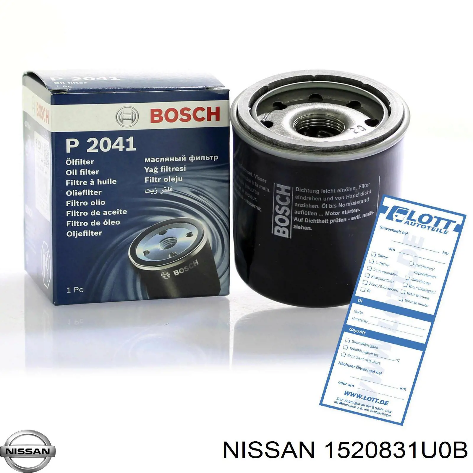 Купити 1520831U0B Nissan/Infiniti Фільтр очищення масла відцентровий