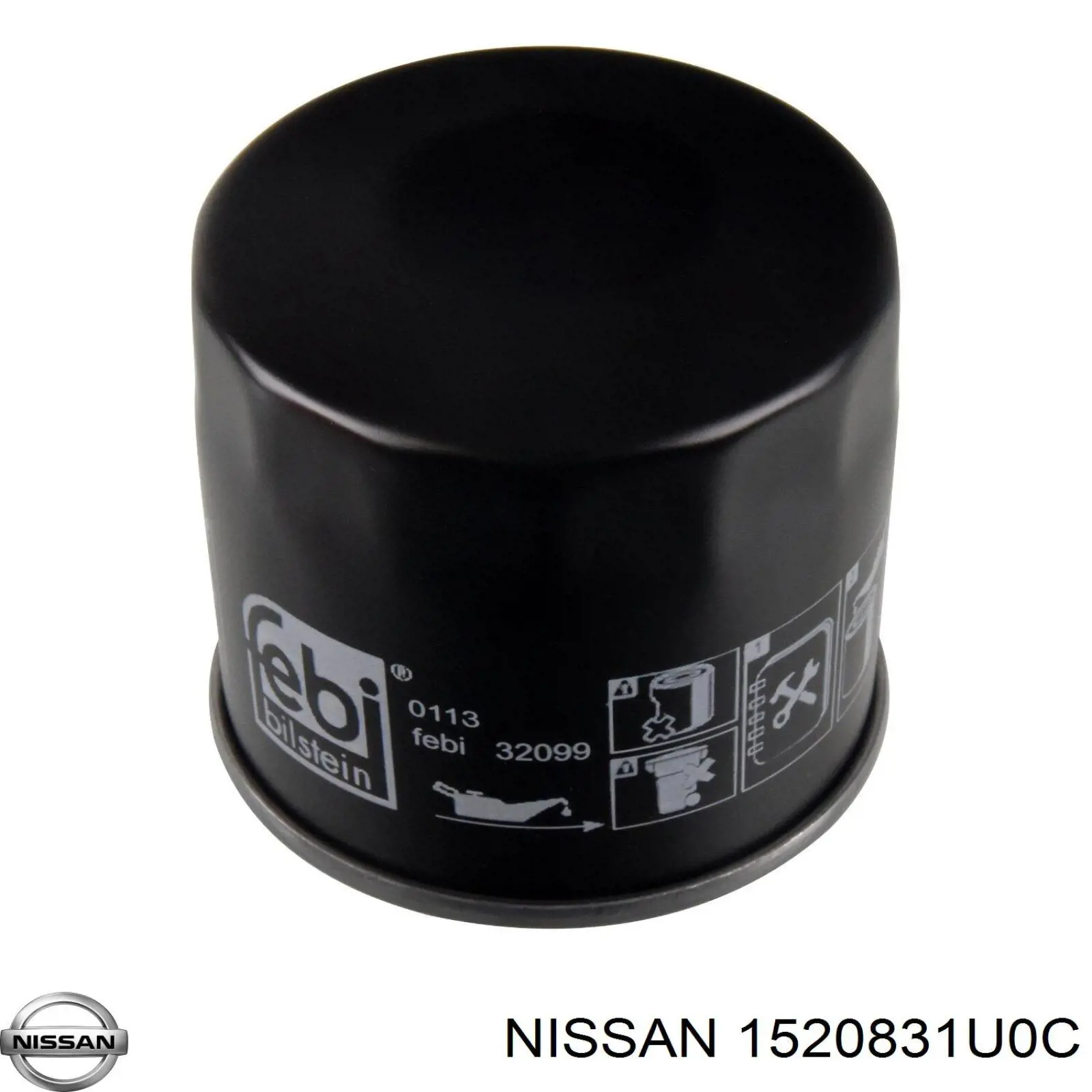 1520831U0C Nissan фільтр масляний