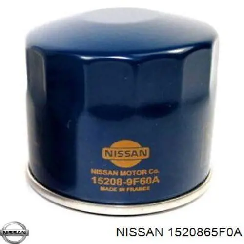 1520865F0A Nissan фільтр масляний