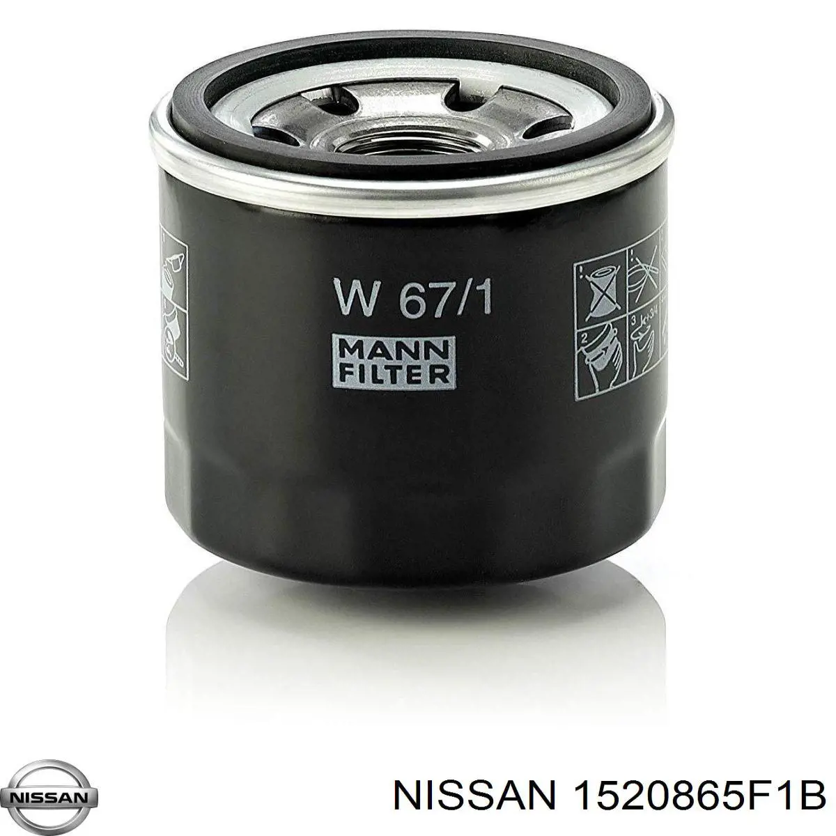 1520865F1B Nissan фільтр масляний