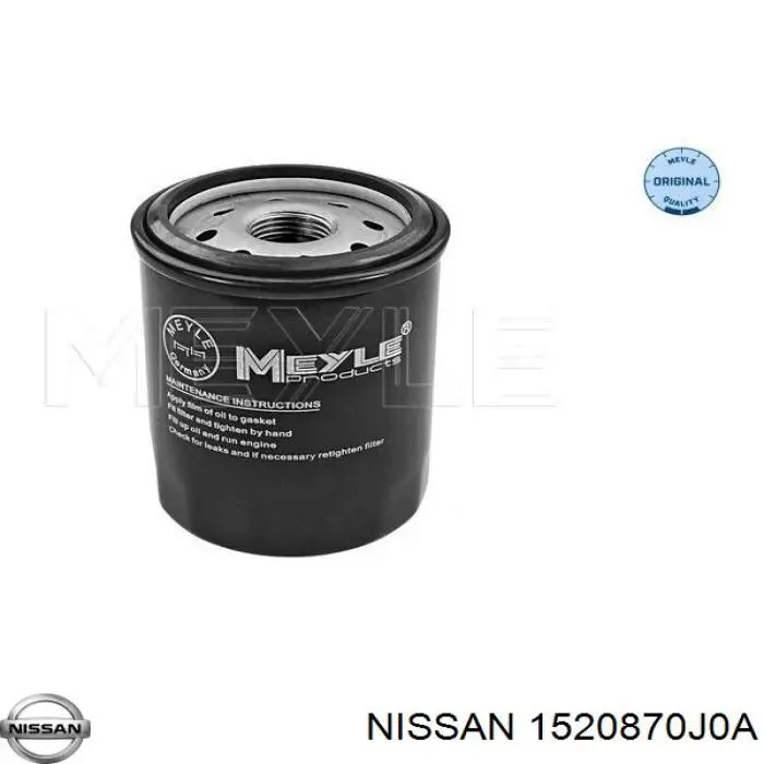 1520870J0A Nissan фільтр масляний