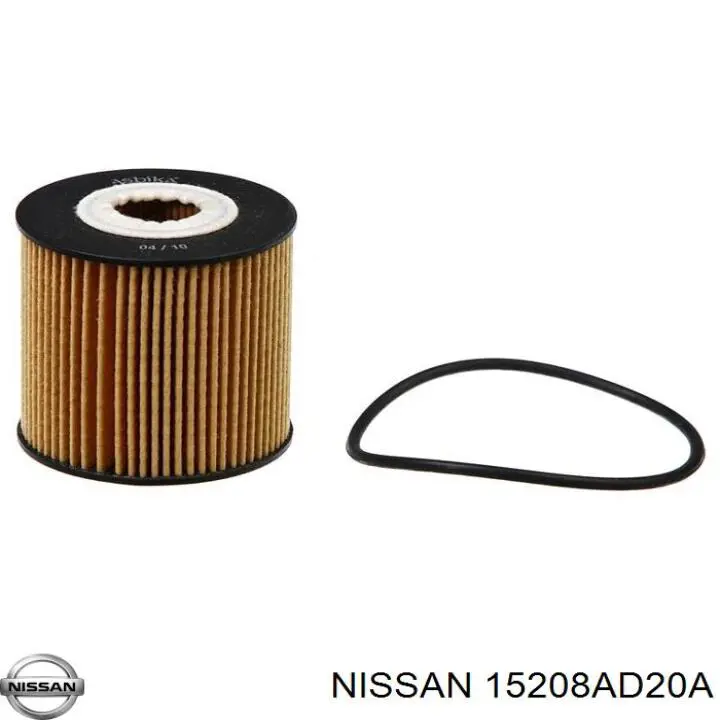 15208AD20A Nissan фільтр масляний