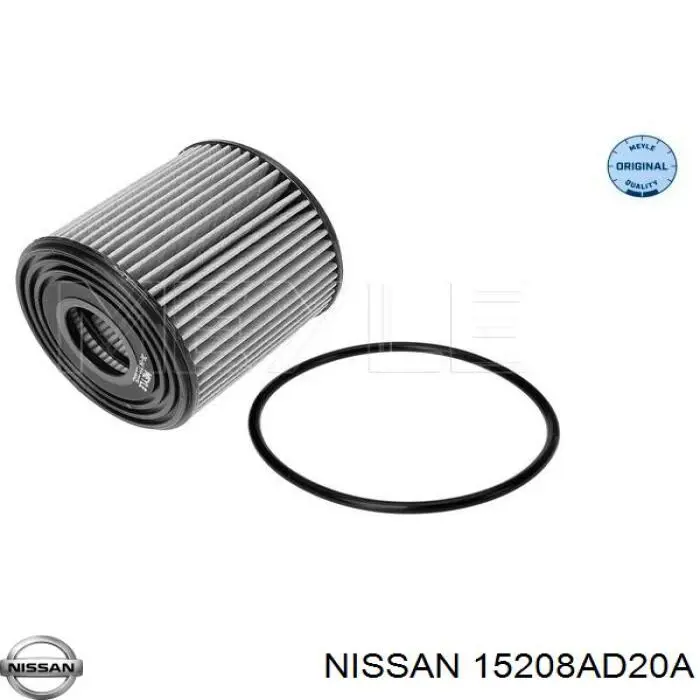 Масляний фільтр двигуна Nissan/Infiniti 15208AD20A ціна, від 5.65 USD