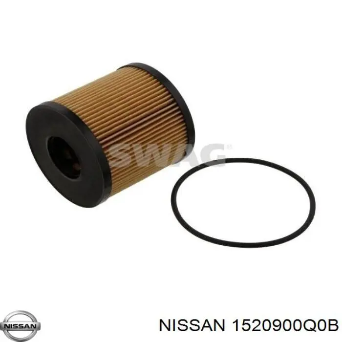 1520900Q0B Nissan фільтр масляний