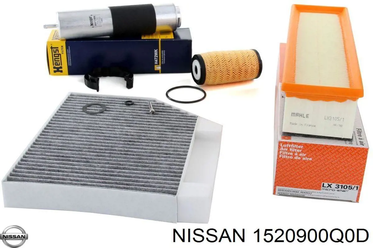 Масляний фільтр двигуна Nissan/Infiniti 1520900Q0D ціна, від 6.91 USD