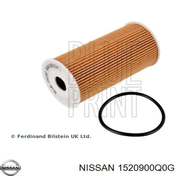 Масляний фільтр двигуна Nissan/Infiniti 1520900Q0G ціна, від 6.91 USD