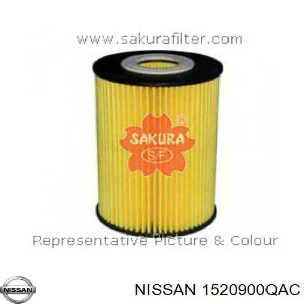1520900QAC Nissan фільтр масляний