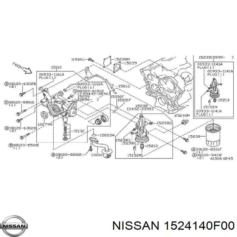 Купити 1524140F00 Nissan/Infiniti 