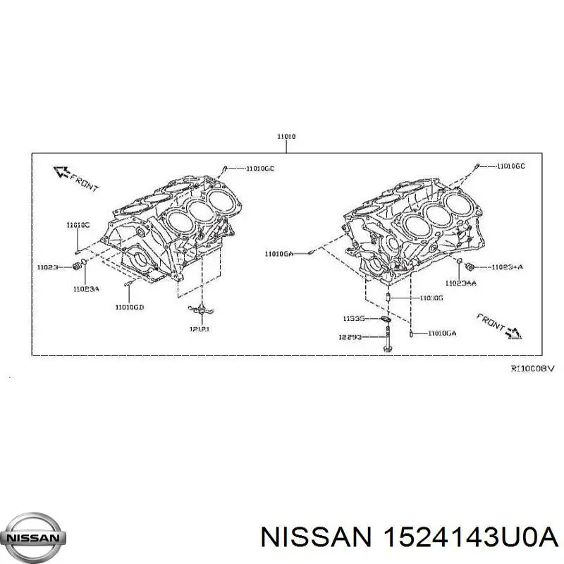 Клапан регулювання тиску масла Nissan/Infiniti 1524143U0A ціна, від 5.07 USD