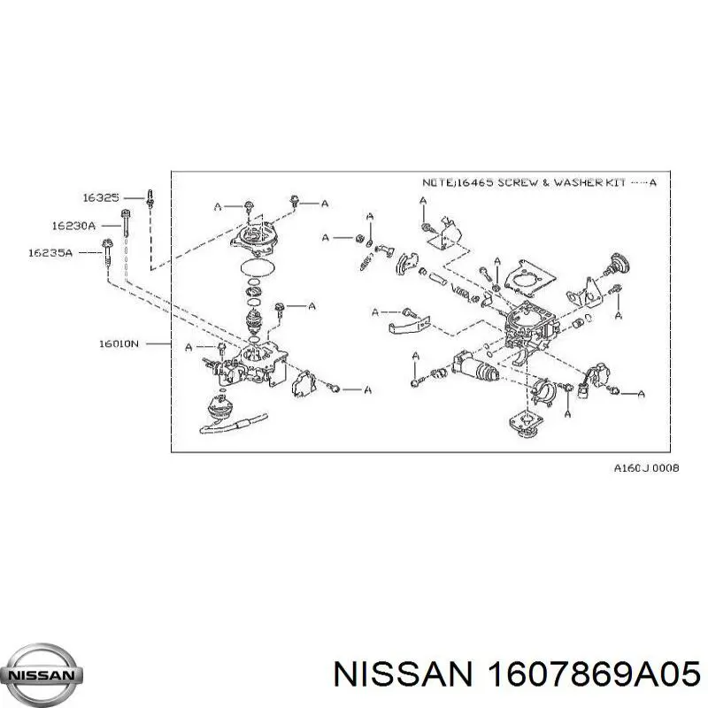 Nissan/Infiniti 1607869A05 ціна, від 708.98 USD