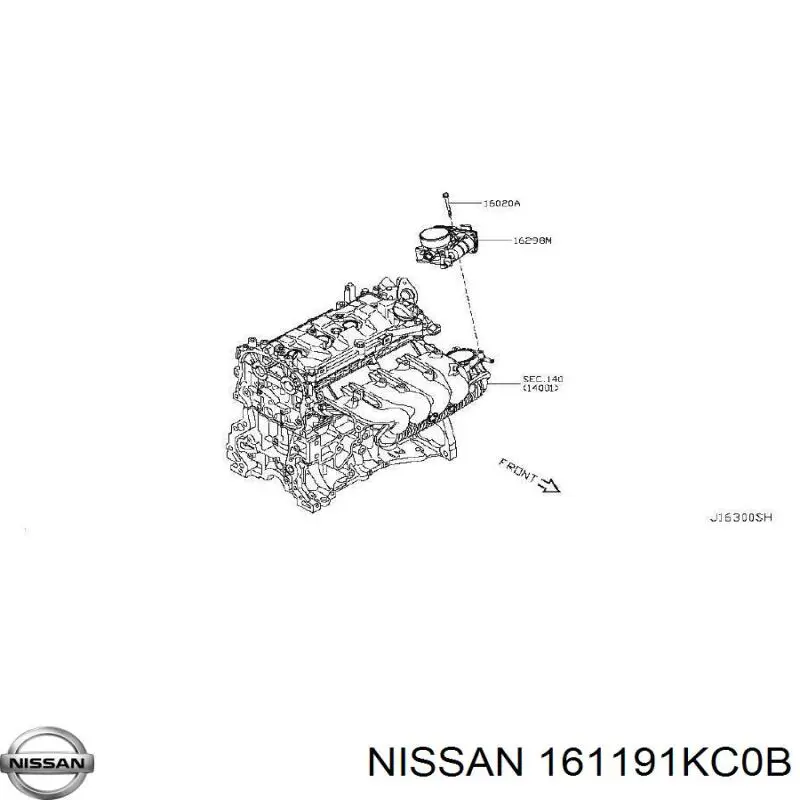 161191KC0B Nissan/Infiniti Дросільна заслінка в зборі