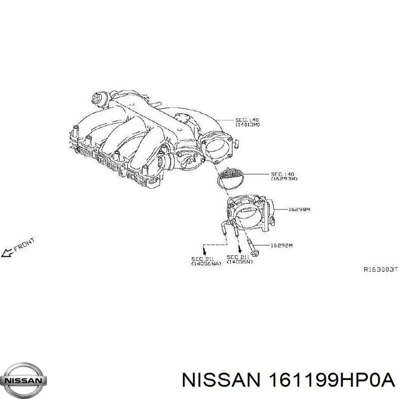 Блок дросельної заслінки Nissan Murano позашляховик (Z52) (2014 - 2024) ціна, від 18.80 USD