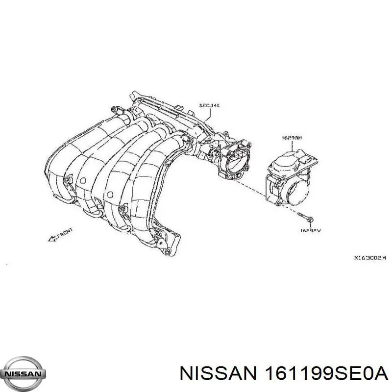 161199SE0A Nissan/Infiniti Дросільна заслінка в зборі