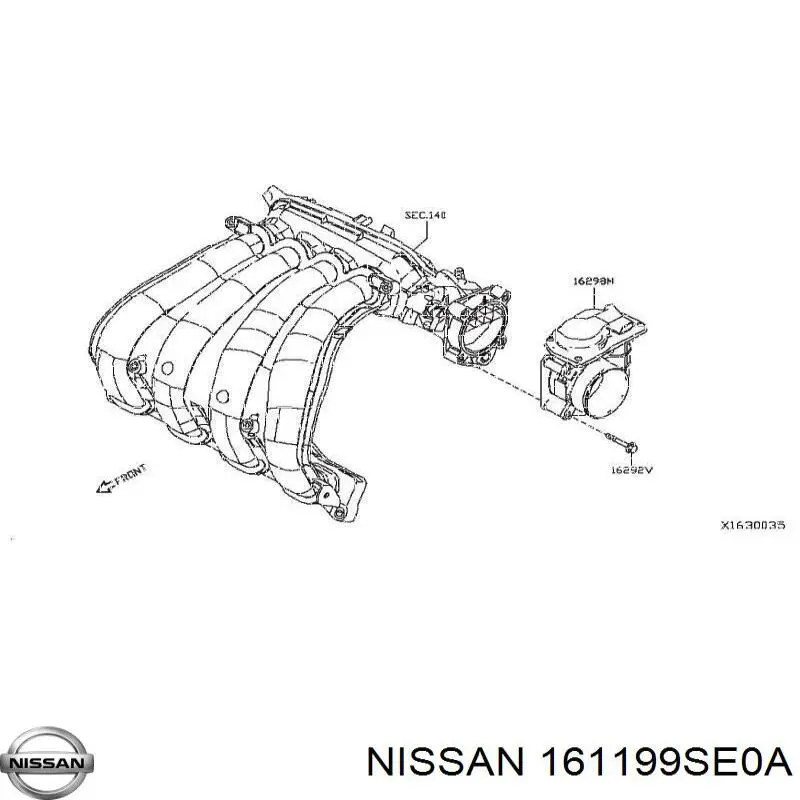 Блок дросельної заслінки Nissan/Infiniti 161199SE0A ціна, від 42.33 USD