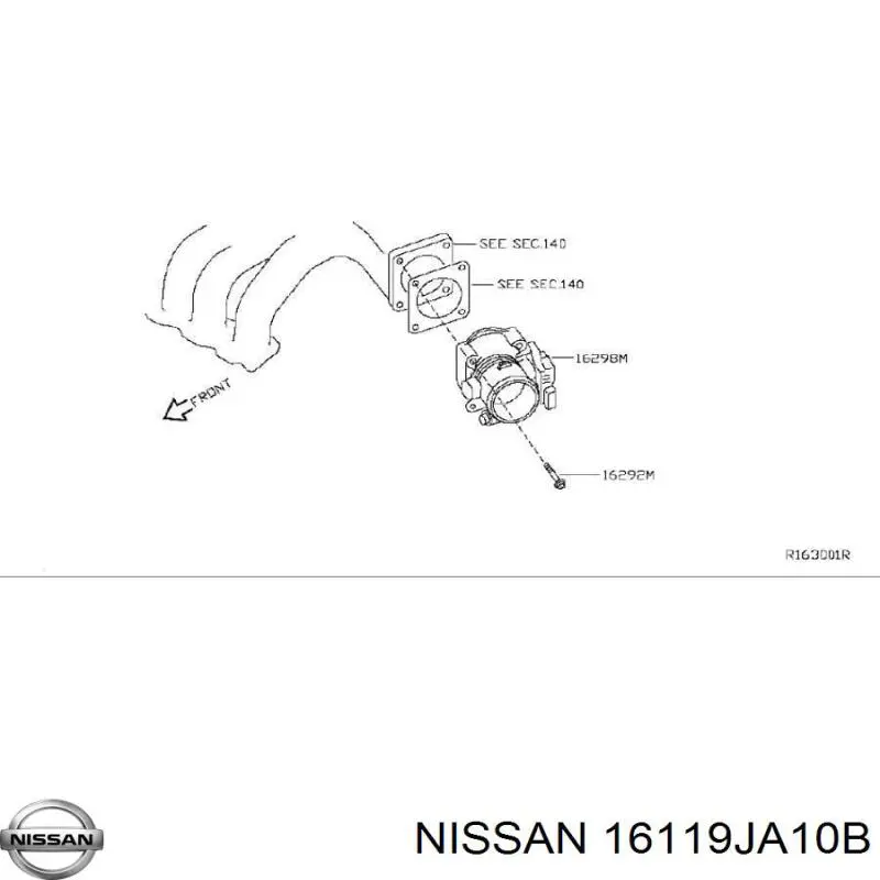 Блок дросельної заслінки Nissan Teana седан (J32) (2008 - 2013) ціна, від 18.40 USD