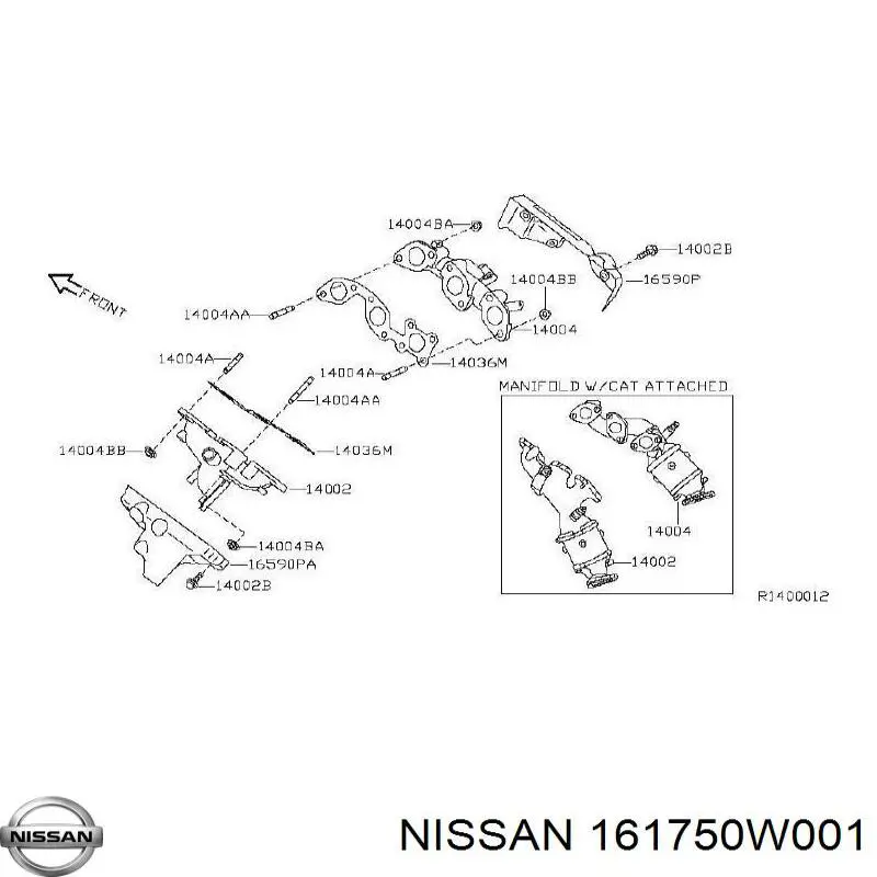  161750W001 Nissan