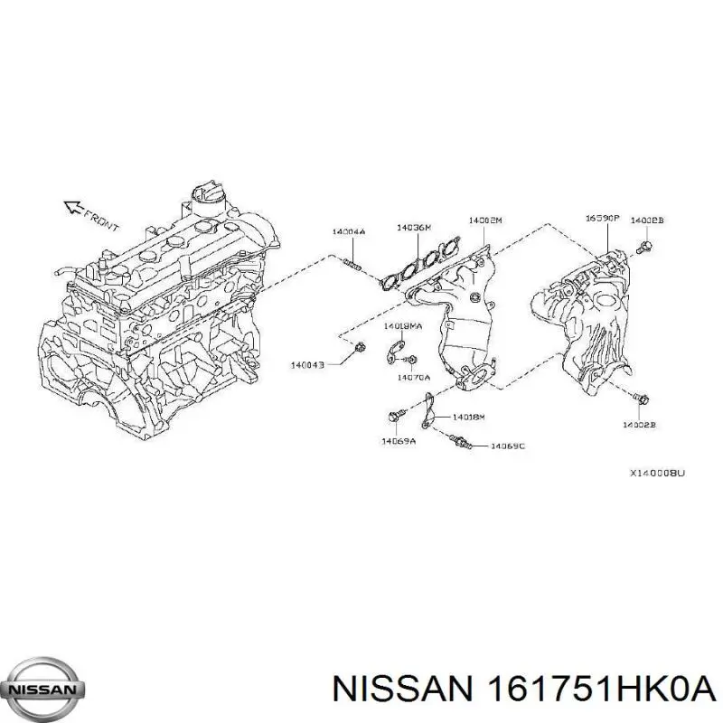  Nissan/Infiniti 161751HK0A ціна, від 35.42 USD