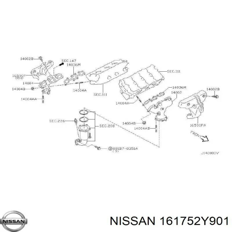  161752Y901 Nissan