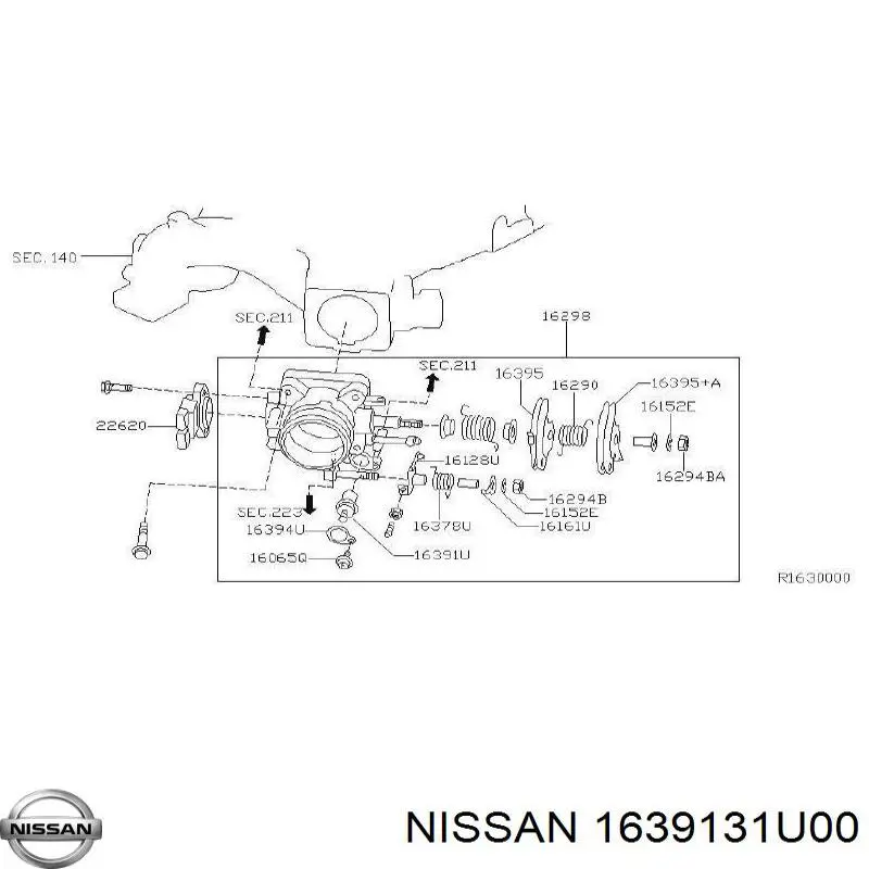  1639131U00 Nissan