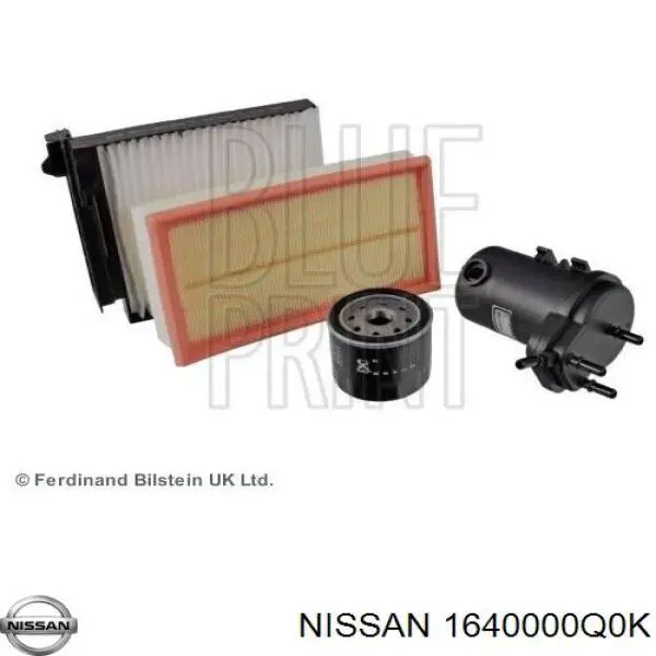 1640000Q0K Nissan фільтр паливний