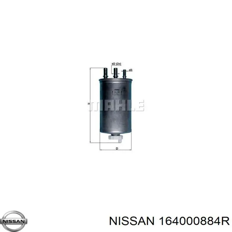 Фільтр паливний 164000884R Nissan