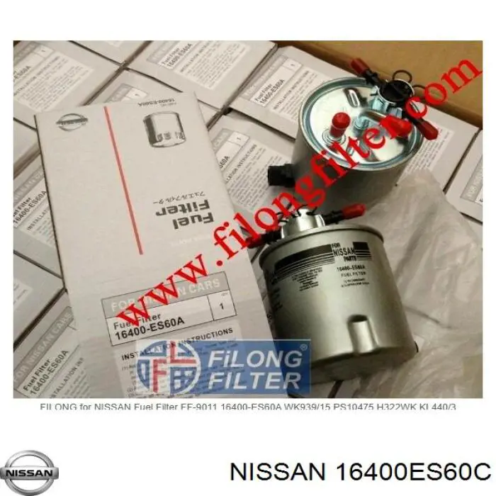 Фільтр тонкого очищення палива Nissan/Infiniti 16400ES60C ціна, від 24.49 USD