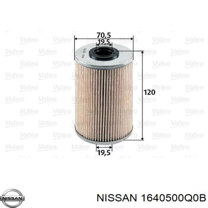 1640500Q0B Nissan фільтр паливний