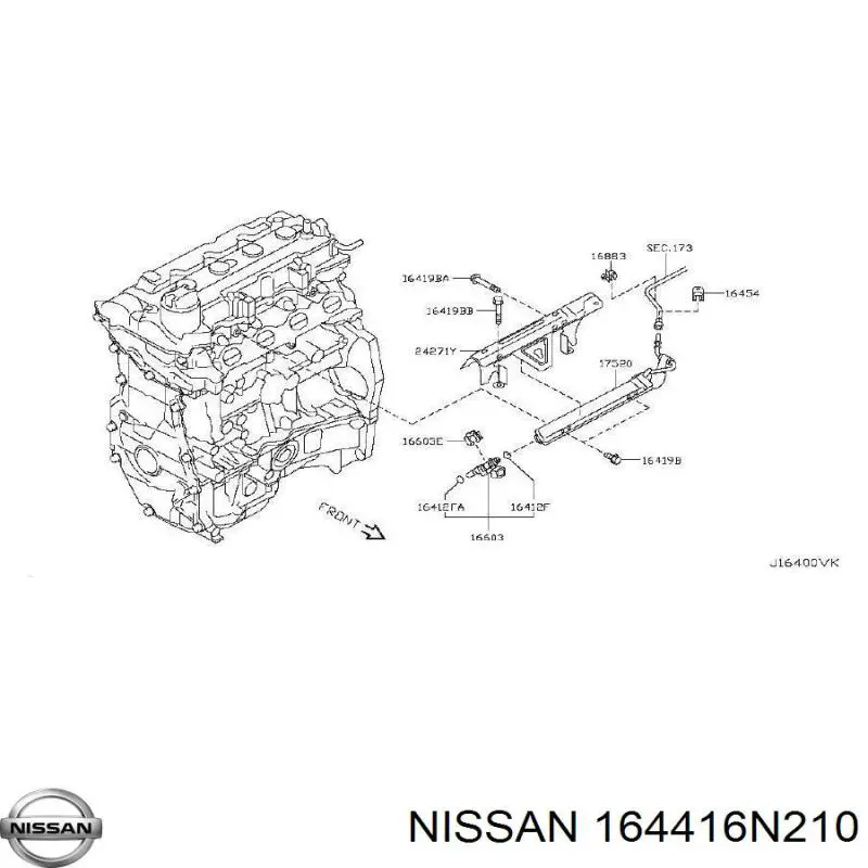  Nissan/Infiniti 164416N210 ціна, від 17.35 USD