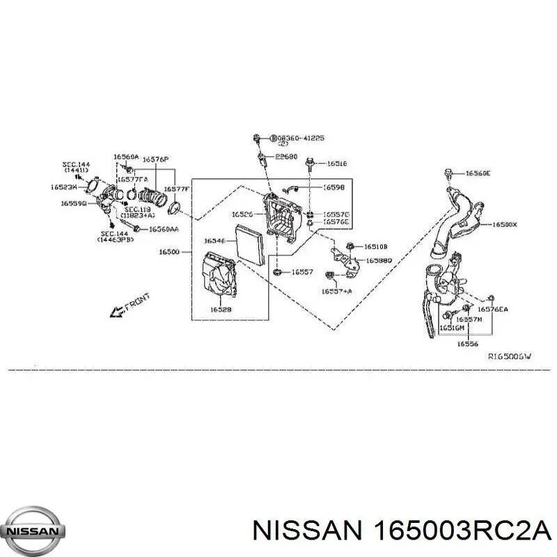  165003RC2A Nissan