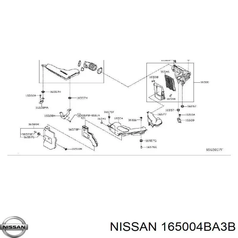 Корпус паливного фільтра 165004BA1A Nissan