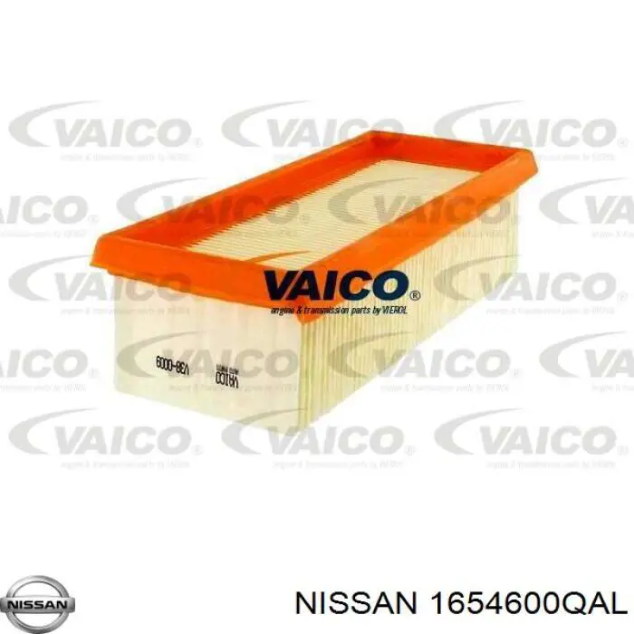 1654600QAL Nissan/Infiniti Повітряний фільтр двигуна