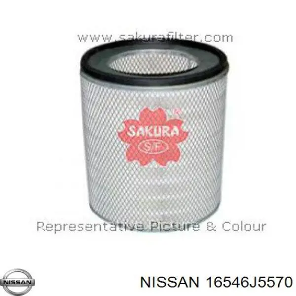 Повітряний фільтр 16546J5570 Nissan/Infiniti