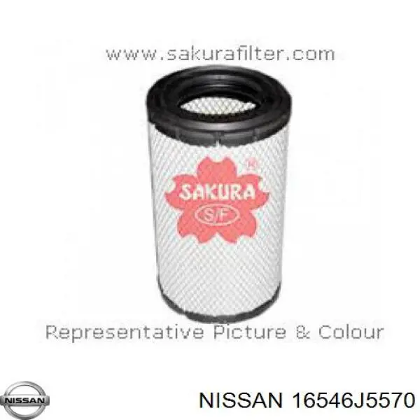 16546J5570 Nissan/Infiniti Повітряний фільтр двигуна