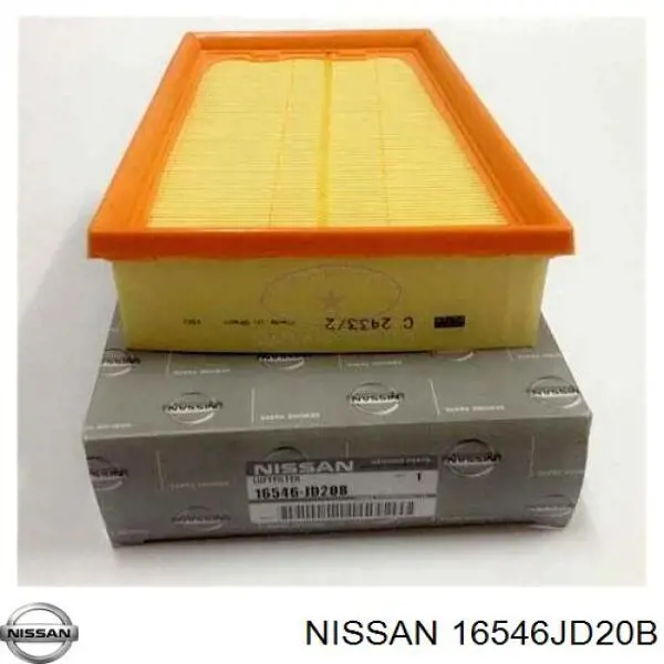 16546JD20B Nissan фільтр повітряний