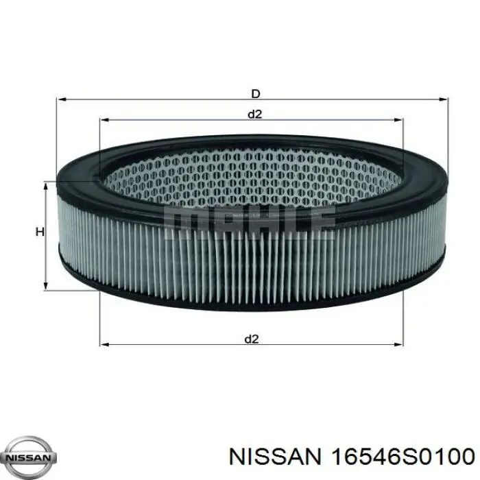 Купити 16546S0100 Nissan/Infiniti Автомобільний фільтр повітря