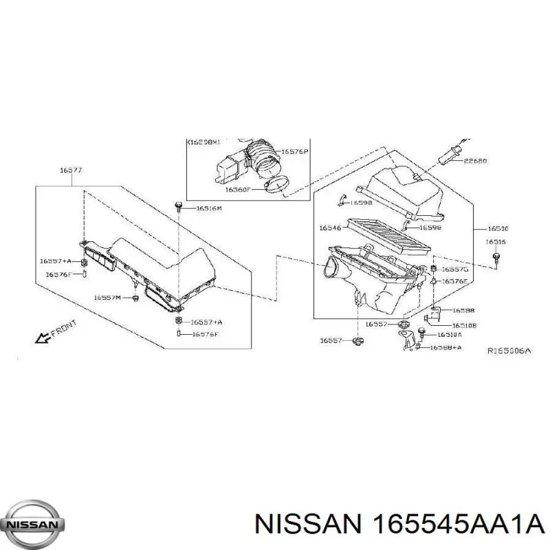  Повітрозабірник повітряного фільтра Nissan Murano 