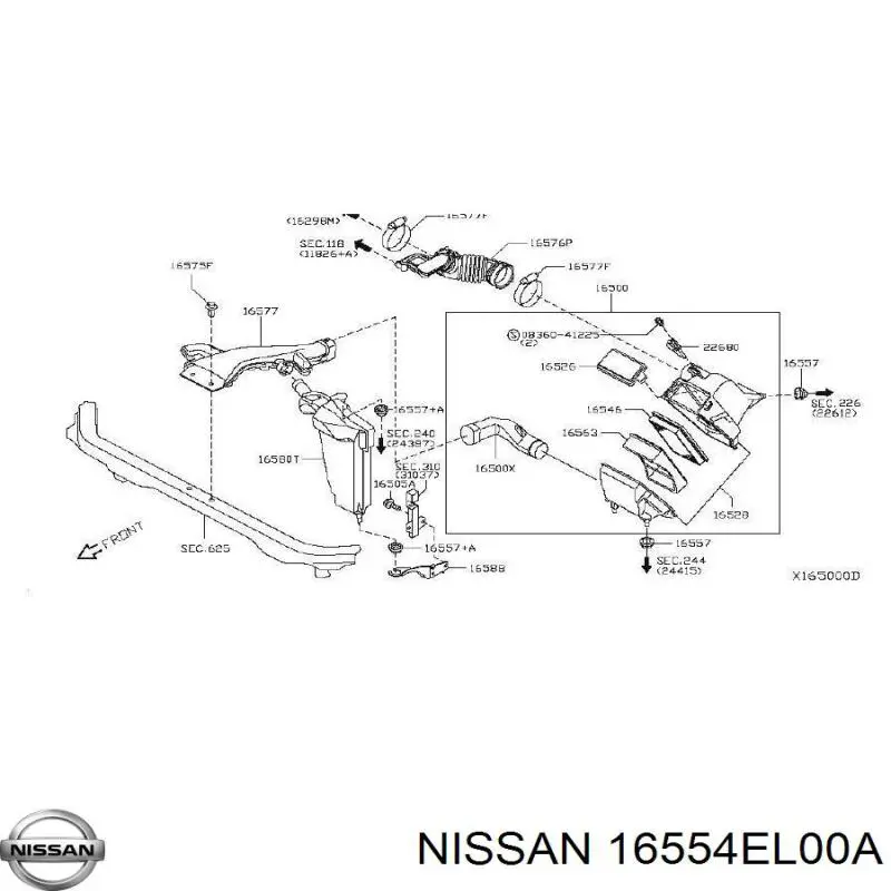 16554EL00A Nissan/Infiniti 