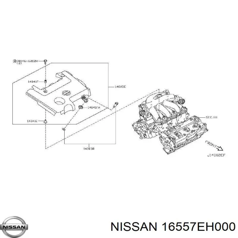  16557EH000 Nissan