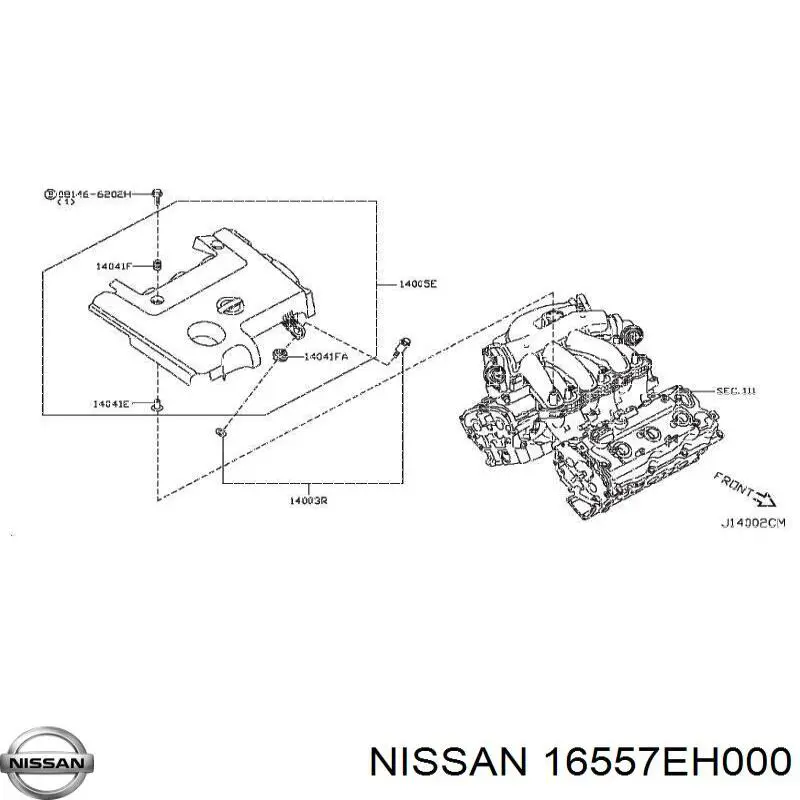  Nissan/Infiniti 16557EH000 ціна, від 19.37 USD