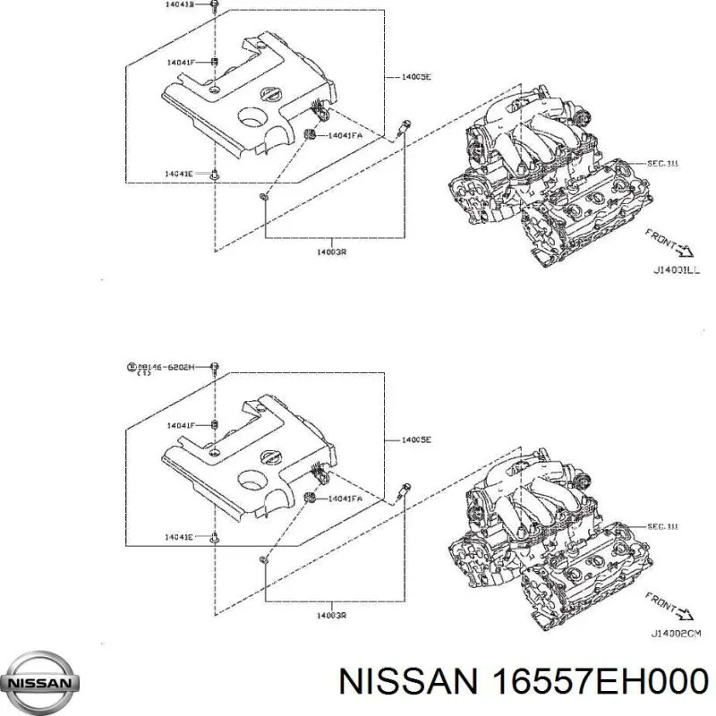 Купити 16557EH000 Nissan/Infiniti 