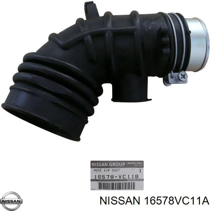 Купити 16578VC11B Nissan/Infiniti Патрубок повітряний, вихід повітряного фільтра